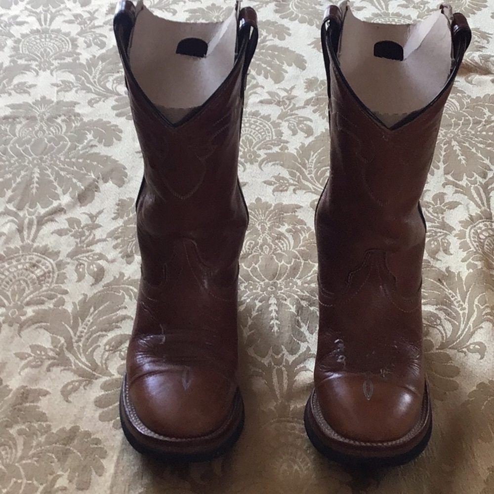 Brown Leather Cowboy Boots women’s 6.5 M